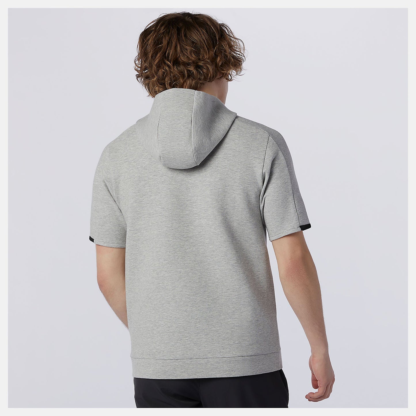 Fortitech Fleece Short Sleeve Hoodie | New Balance Clothing Athletic Grey - Men