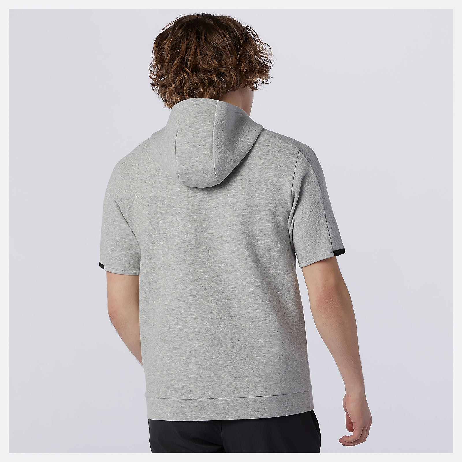 Fortitech Fleece Short Sleeve Hoodie | New Balance Clothing Athletic Grey - Men