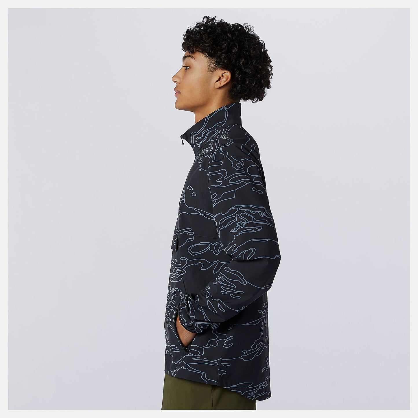 Fortitech Printed Woven Pullover | New Balance Clothing Black Print - Men