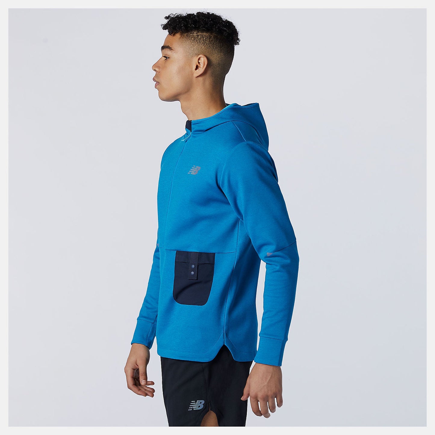Q Speed Fuel Hoodie | New Balance Clothing Wave Blue - Men