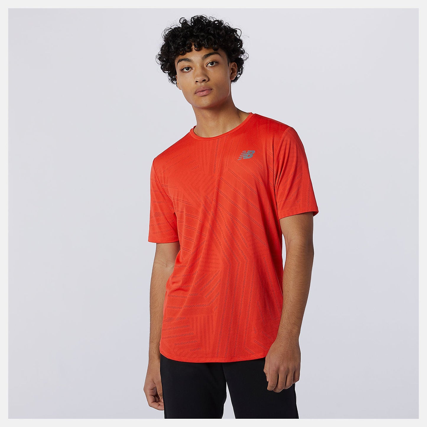 Q Speed Fuel Short Sleeve | New Balance Clothing Ghost Pepper - Men