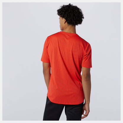 Q Speed Fuel Short Sleeve | New Balance Clothing Ghost Pepper - Men