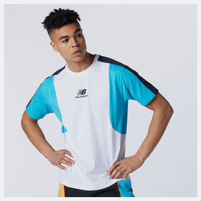 NB Athletics Color Block Tee | New Balance Clothing Virtual Sky - Men