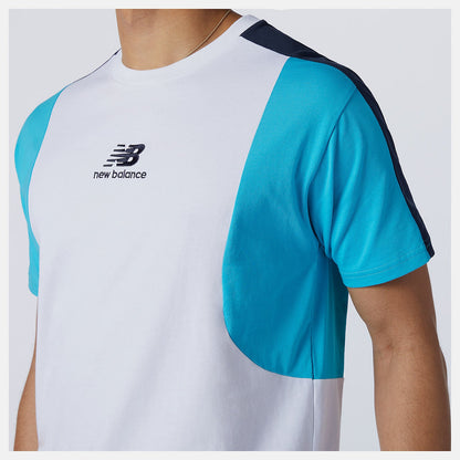 NB Athletics Color Block Tee | New Balance Clothing Virtual Sky - Men