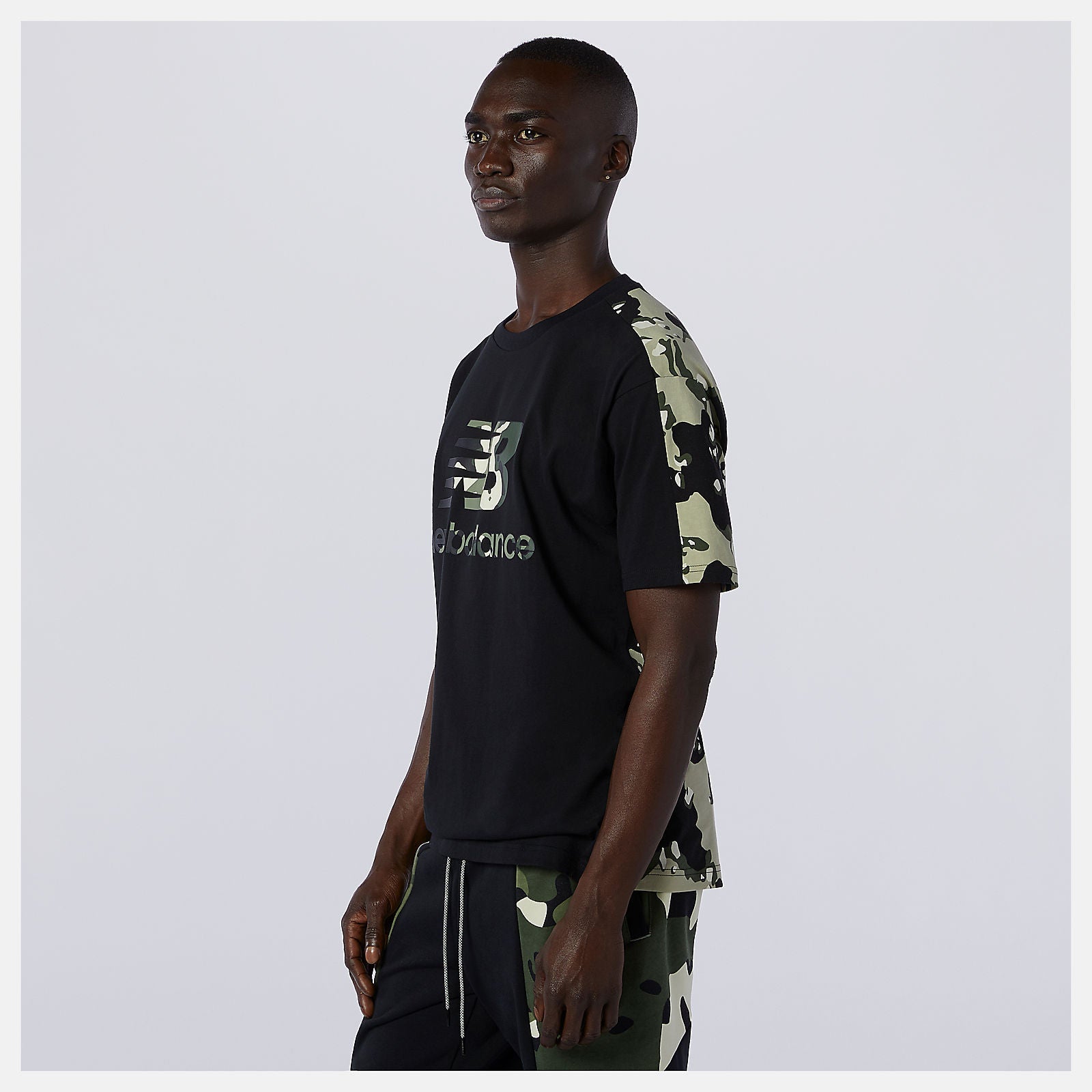 NB Essential Camo Tee | New Balance Clothing Black Multi - Men