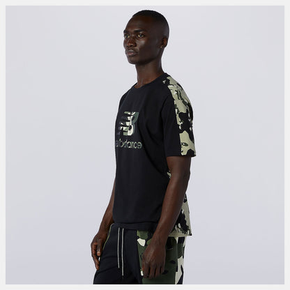 NB Essential Camo Tee | New Balance Clothing Black Multi - Men