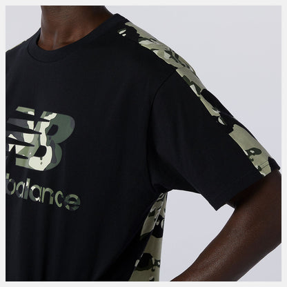 NB Essential Camo Tee | New Balance Clothing Black Multi - Men