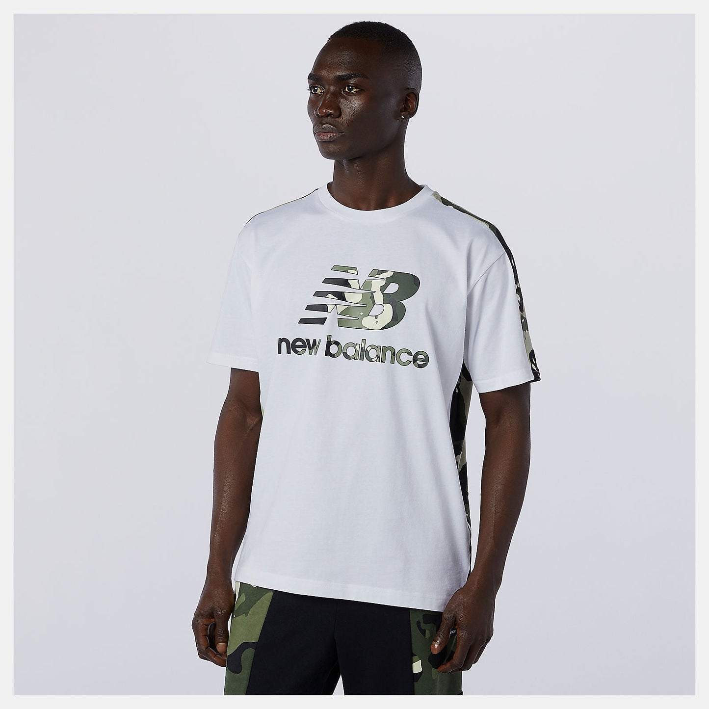 NB Essential Camo Tee | New Balance Clothing White Multi - Men