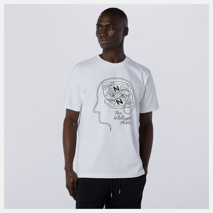 NB Athletics Delorenzo Shoe Tee | New Balance Clothing White - Men