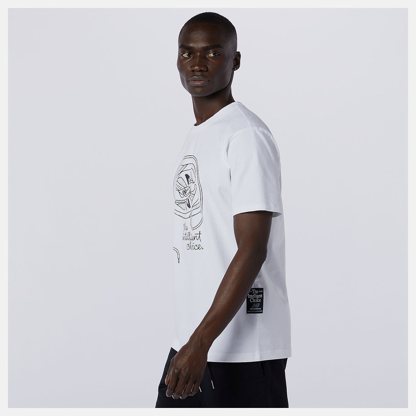 NB Athletics Delorenzo Shoe Tee | New Balance Clothing White - Men