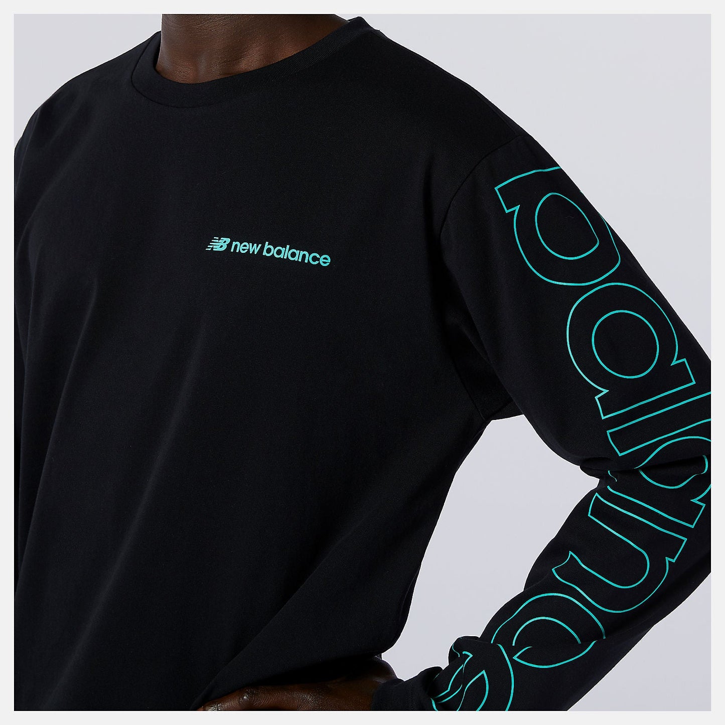NB Sport Style Optiks Longsleeve Tee | New Balance Clothing Black - Men