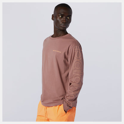 NB Sport Style Optiks Longsleeve Tee | New Balance Clothing Red - Men
