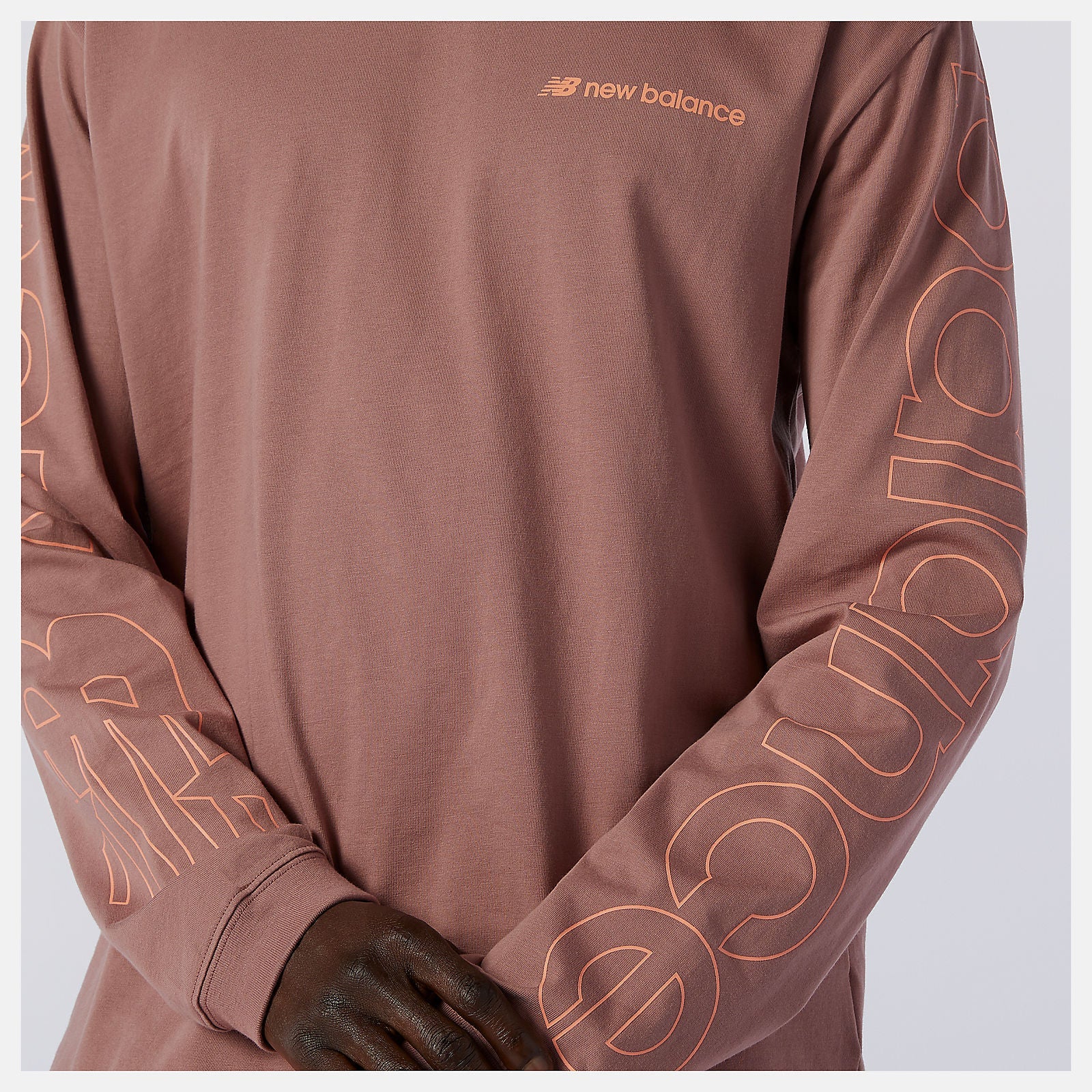 NB Sport Style Optiks Longsleeve Tee | New Balance Clothing Red - Men