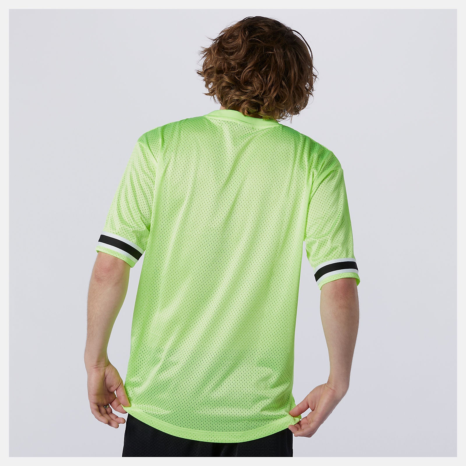 NB Athletics Psy Varsity Mesh Tee | New Balance Clothing Bleached Lime Glo - Men