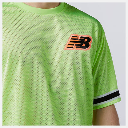 NB Athletics Psy Varsity Mesh Tee | New Balance Clothing Bleached Lime Glo - Men