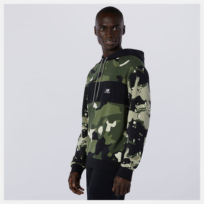 NB Essentials Fleece Camo Hoodie | New Balance Clothing Black/Magnet - Men
