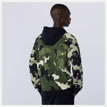 NB Essentials Fleece Camo Hoodie | New Balance Clothing Black/Magnet - Men
