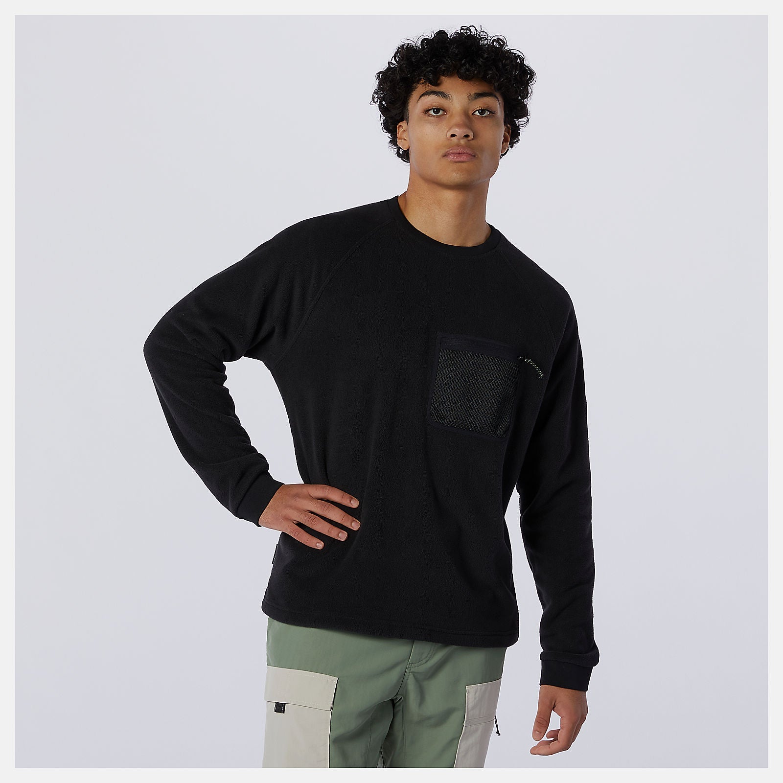 NB All Terrain Pocket Crew | New Balance Clothing Black - Men