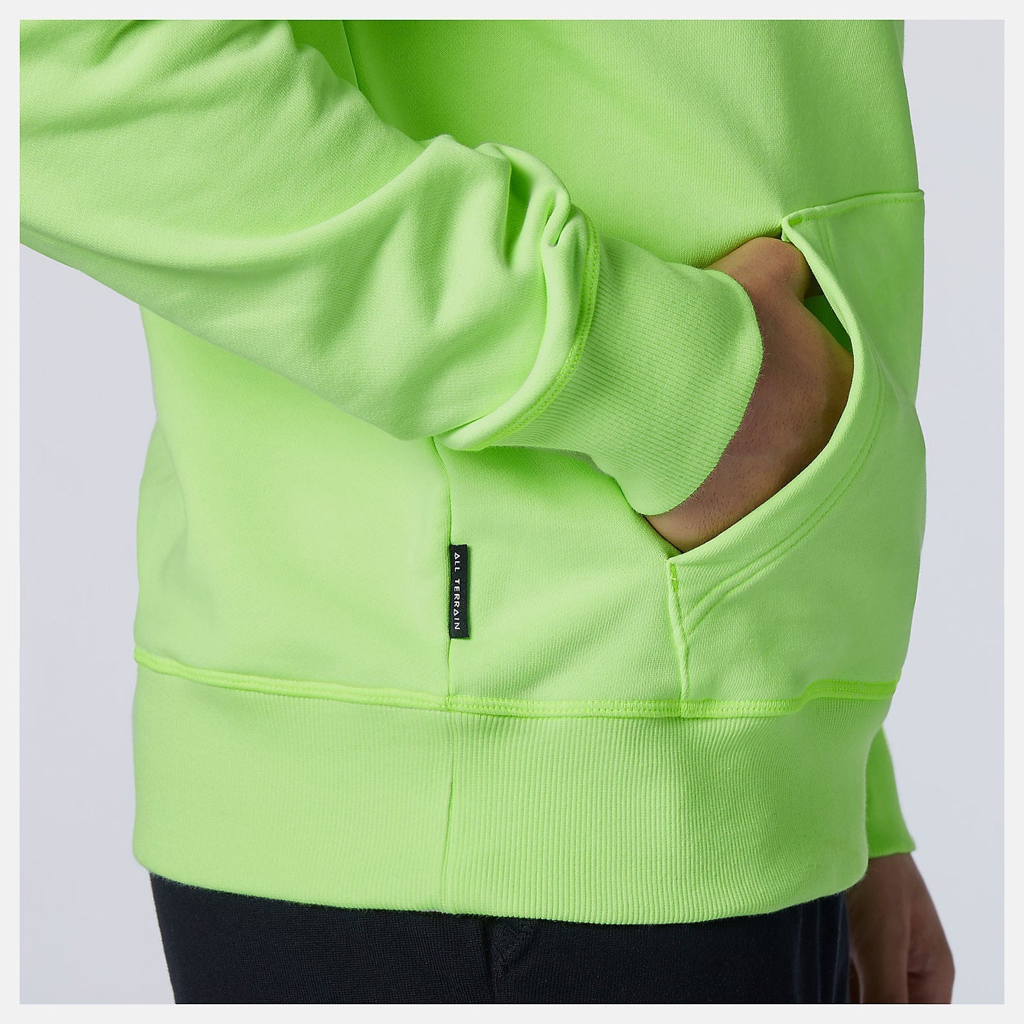 NB All Terrain Hoodie | New Balance Clothing Bleached Lime Glo - Men