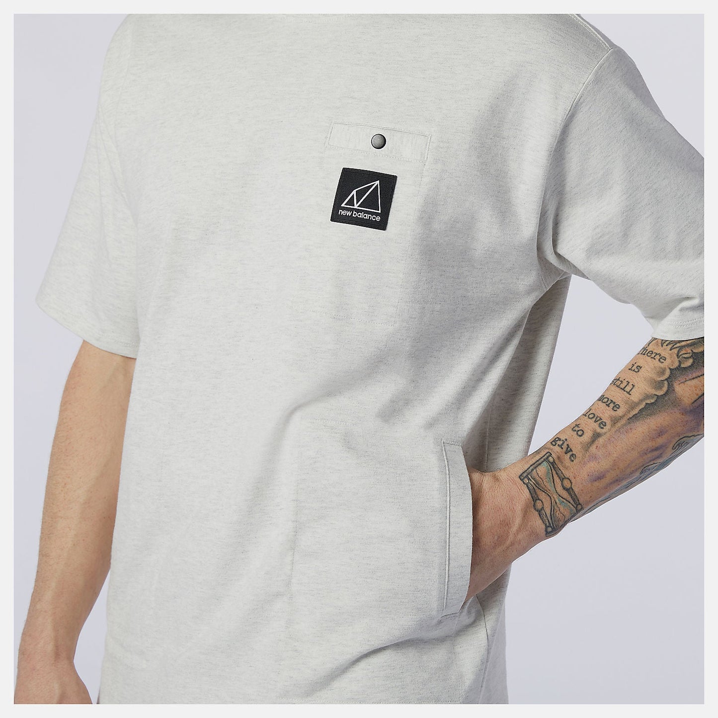 NB All Terrain Pocket Tee | New Balance Clothing Sea Salt Heather - Men