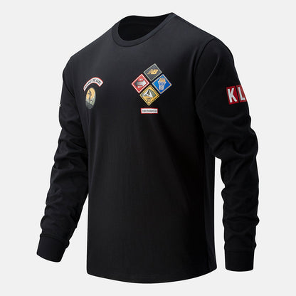 KL2 Nature of the Game Long Sleeve Graphic | New Balance Clothing Black - Men