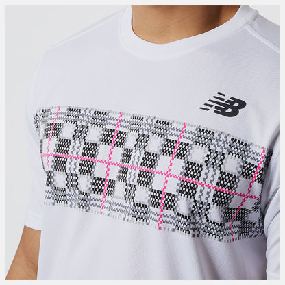 Printed Tournament Crew | New Balance Clothing White/Black - Men