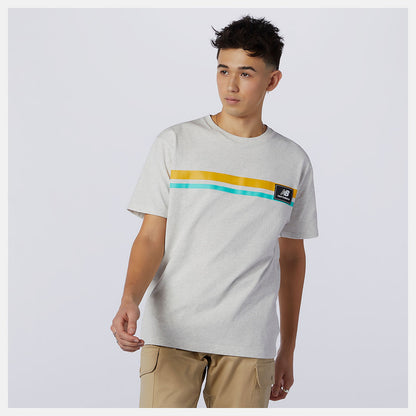 NB Athletics Higher Learning Badge Tee | New Balance Clothing Sea Salt Heather - Men