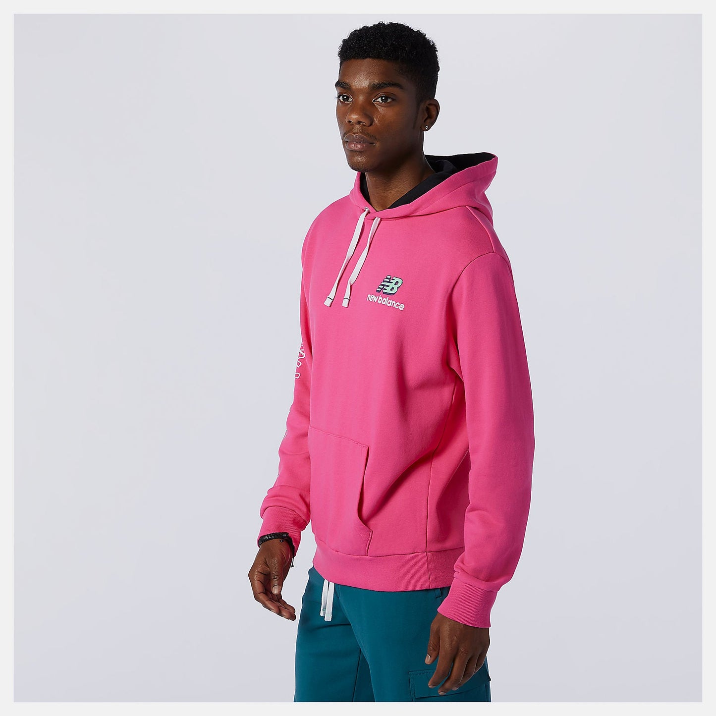 NB Athletics Clash Hoodie | New Balance Clothing Mountain Teal - Men