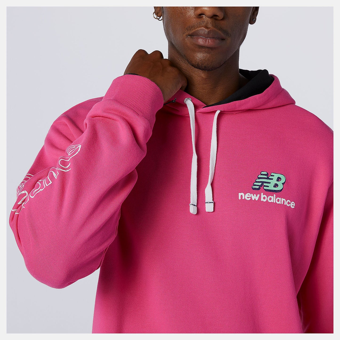 NB Athletics Clash Hoodie | New Balance Clothing Mountain Teal - Men