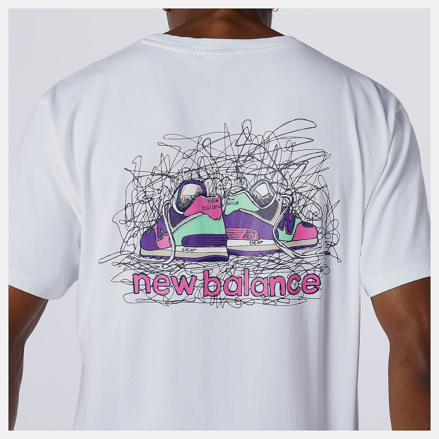 NB Athletics Clash Graphic Tee | New Balance Clothing White - Men