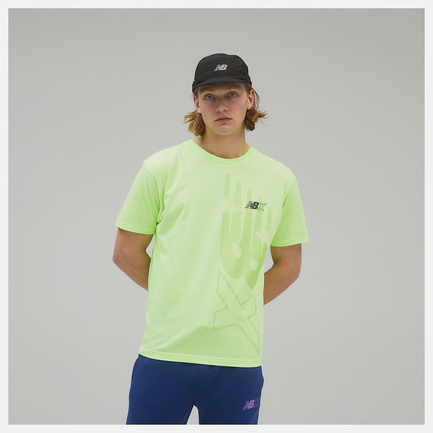 NB Essentials NBX Graphic Tee 2 | New Balance Clothing Bleached Lime Glo - Men