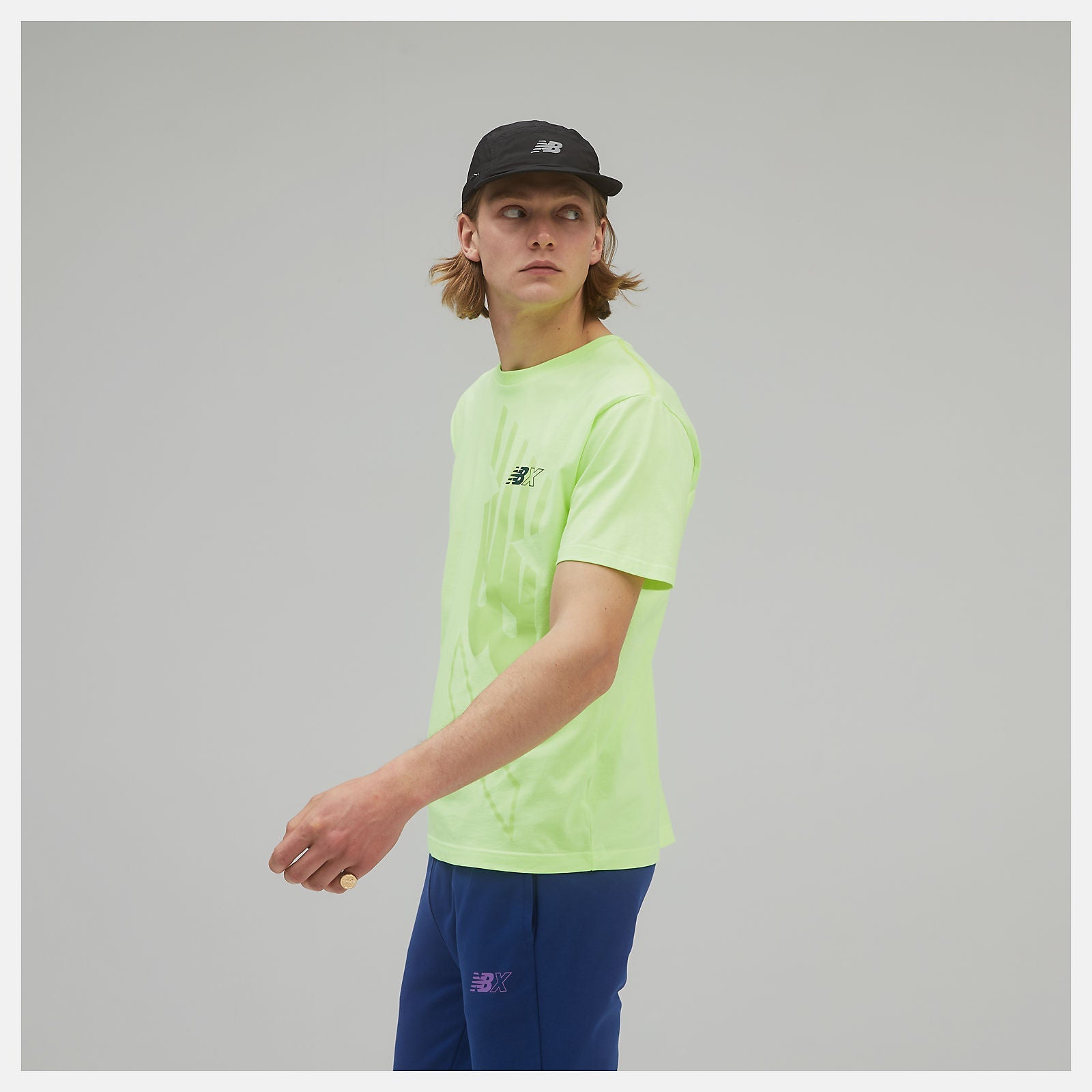 NB Essentials NBX Graphic Tee 2 | New Balance Clothing Bleached Lime Glo - Men