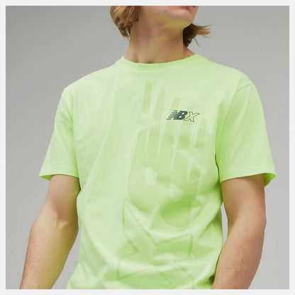NB Essentials NBX Graphic Tee 2 | New Balance Clothing Bleached Lime Glo - Men