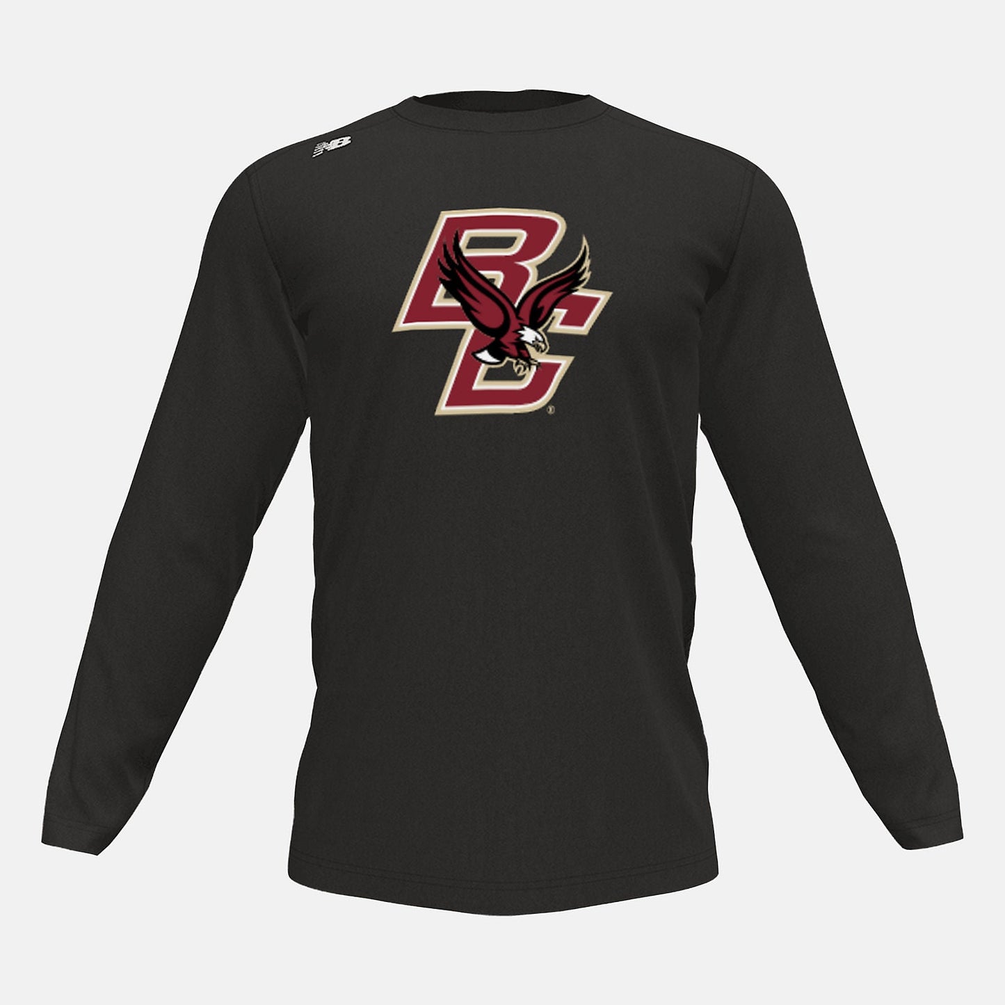 Long Sleeve Tech Tee(Boston College) | New Balance Clothing Team Black - Men