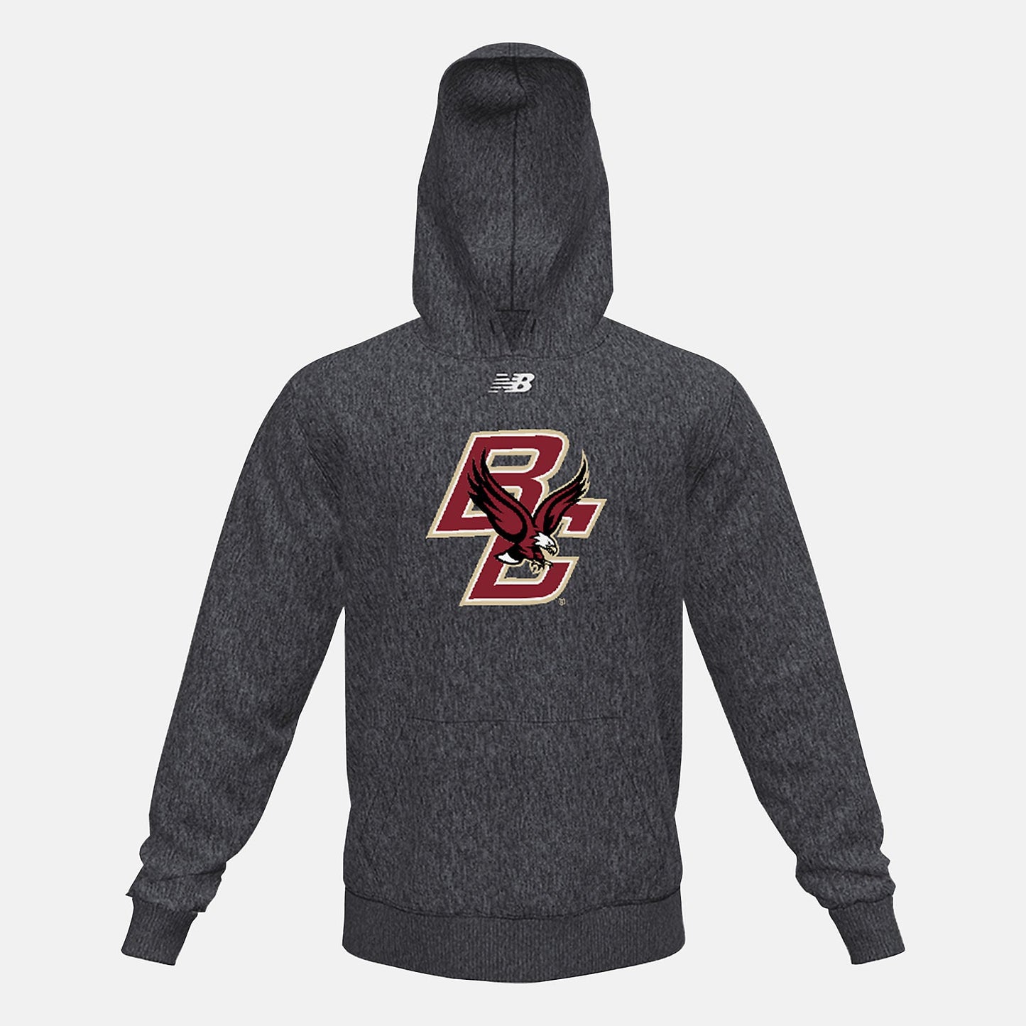 NB Fleece Hoody(Boston College) | New Balance Clothing Black Heather - Men