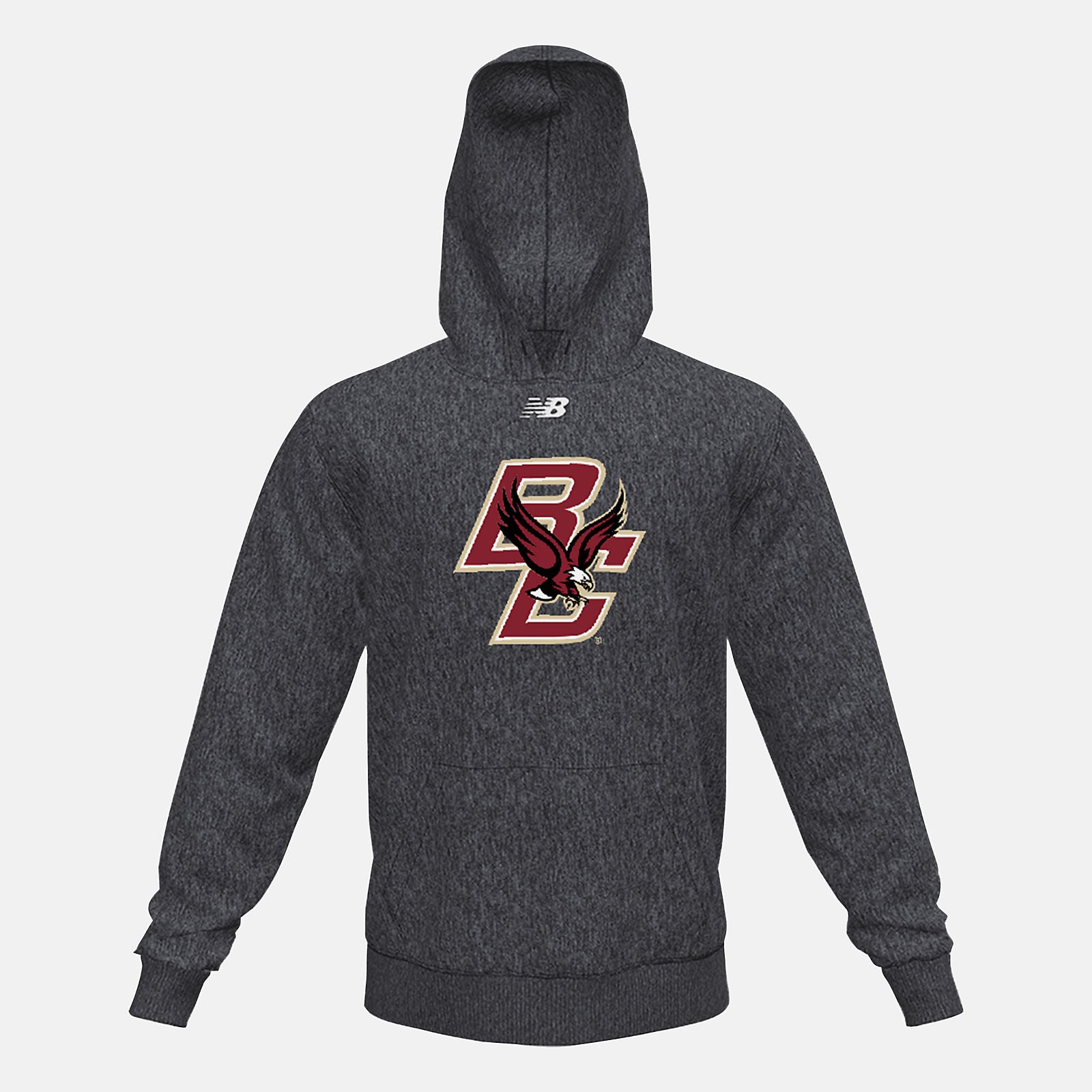 NB Fleece Hoody(Boston College) | New Balance Clothing Black Heather - Men