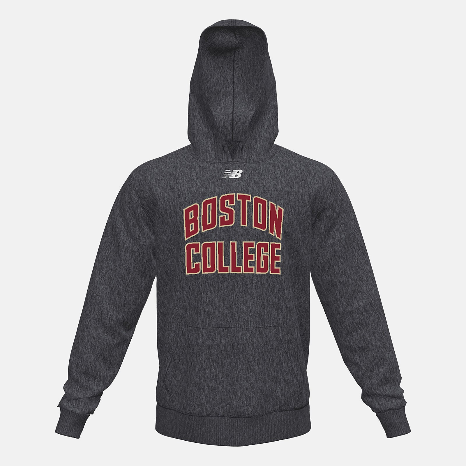 NB Fleece Hoody(Boston College) | New Balance Clothing Black Heather - Men