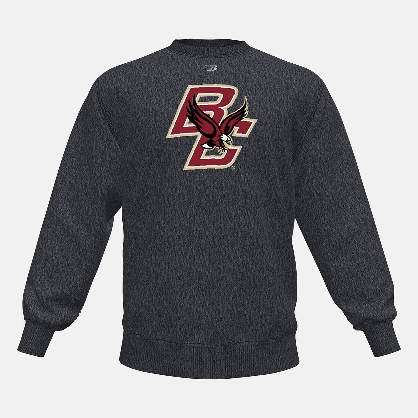 NB Crew Fleece(Boston College) | New Balance Clothing Black Heather - Men