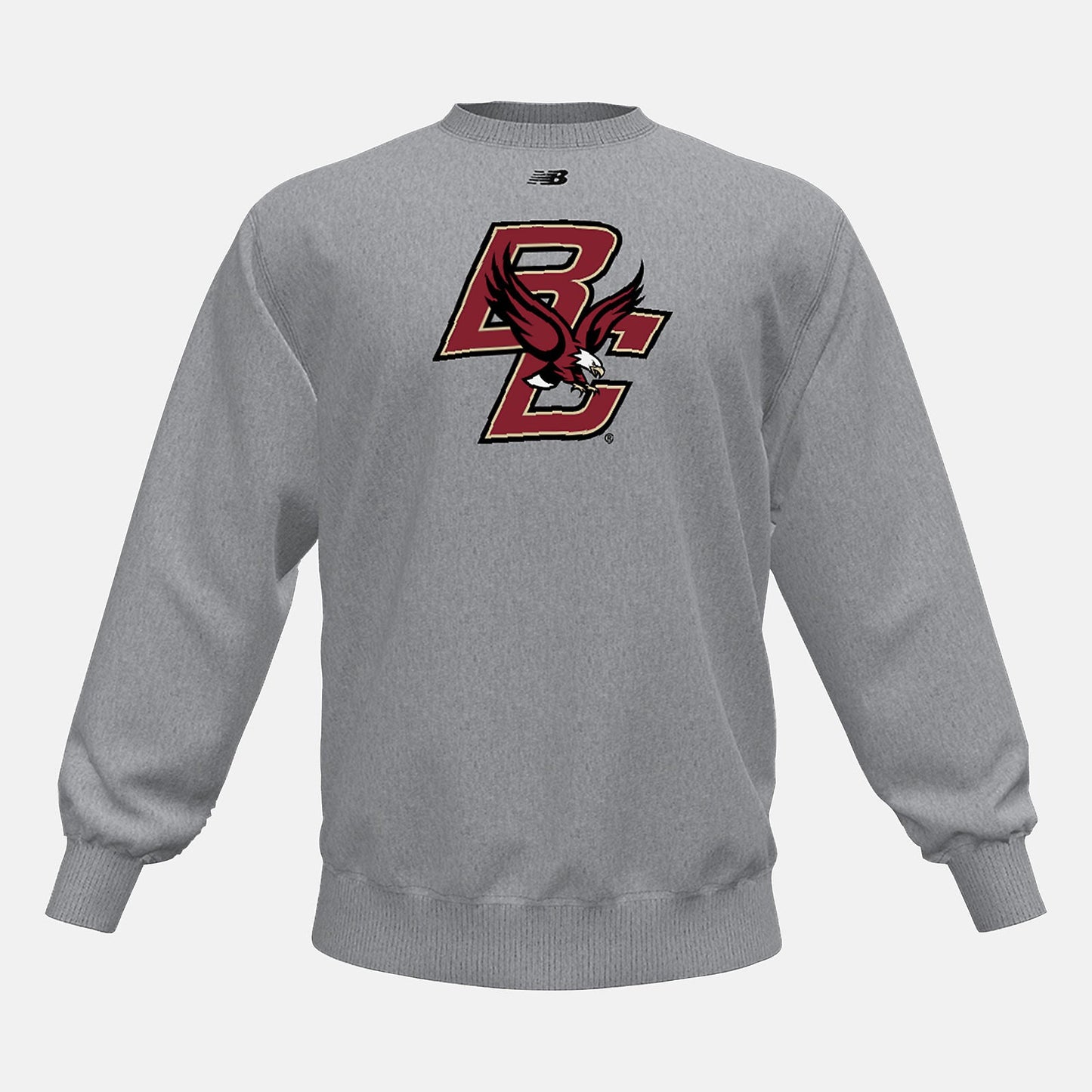 NB Crew Fleece(Boston College) | New Balance Clothing Med Heather Grey - Men