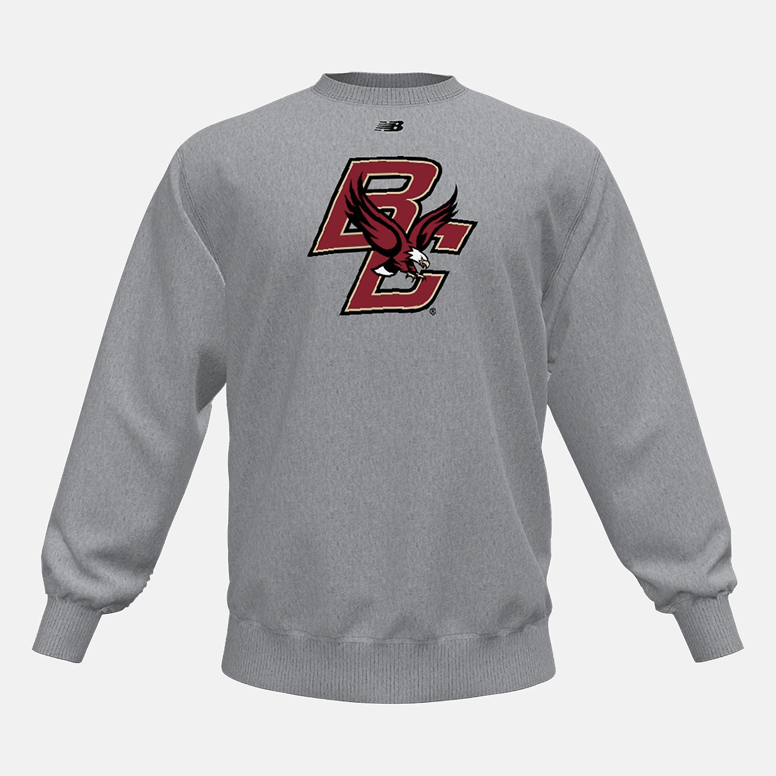 NB Crew Fleece(Boston College) | New Balance Clothing Med Heather Grey - Men