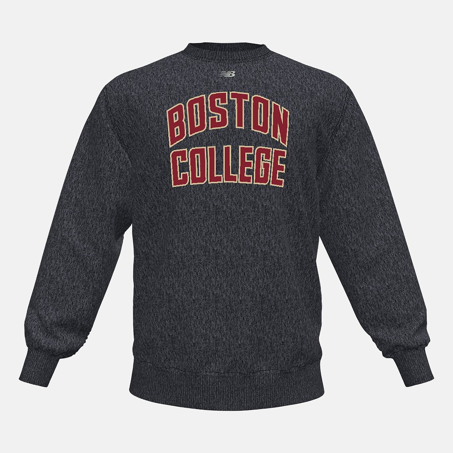 NB Crew Fleece(Boston College) | New Balance Clothing Black Heather - Men