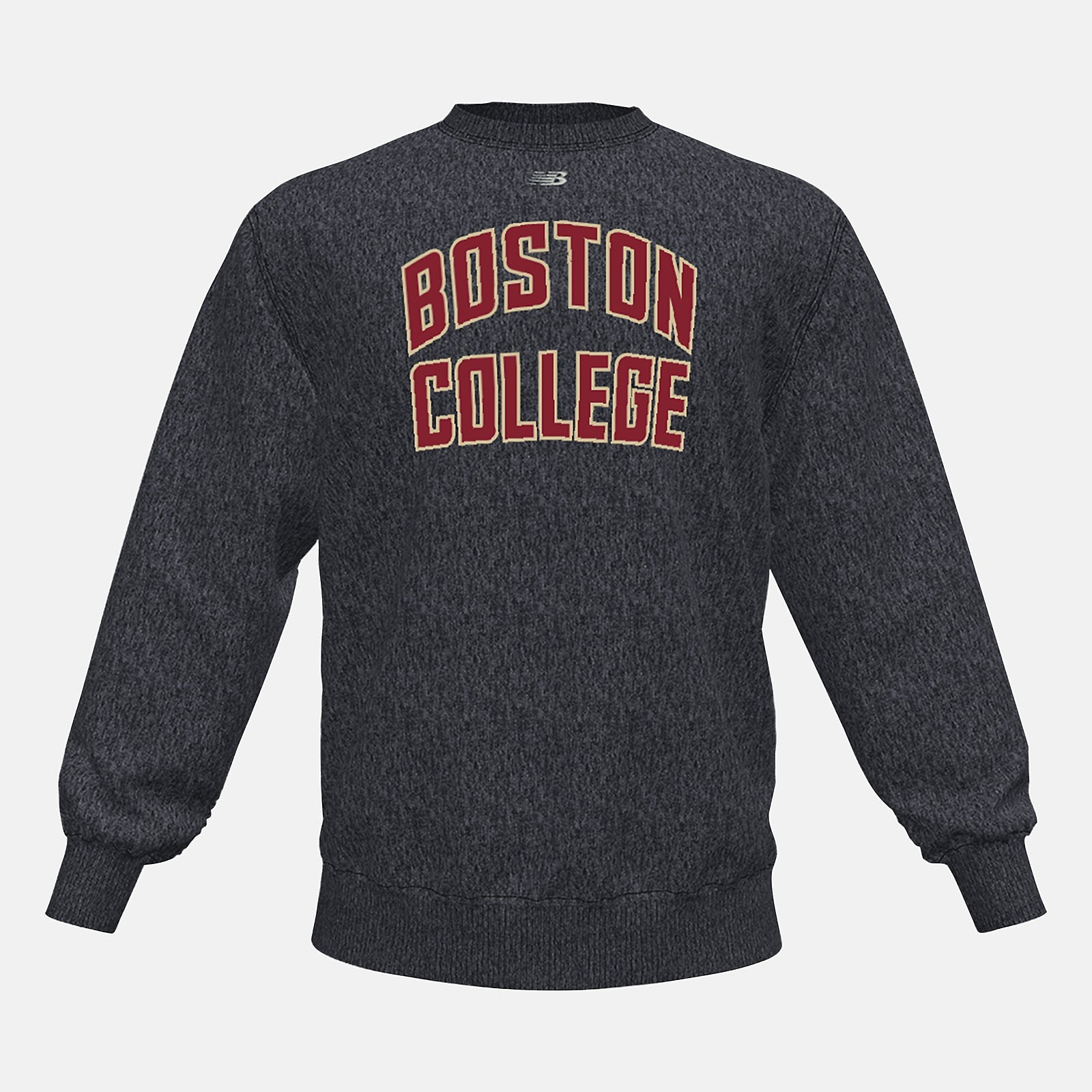 NB Crew Fleece(Boston College) | New Balance Clothing Black Heather - Men