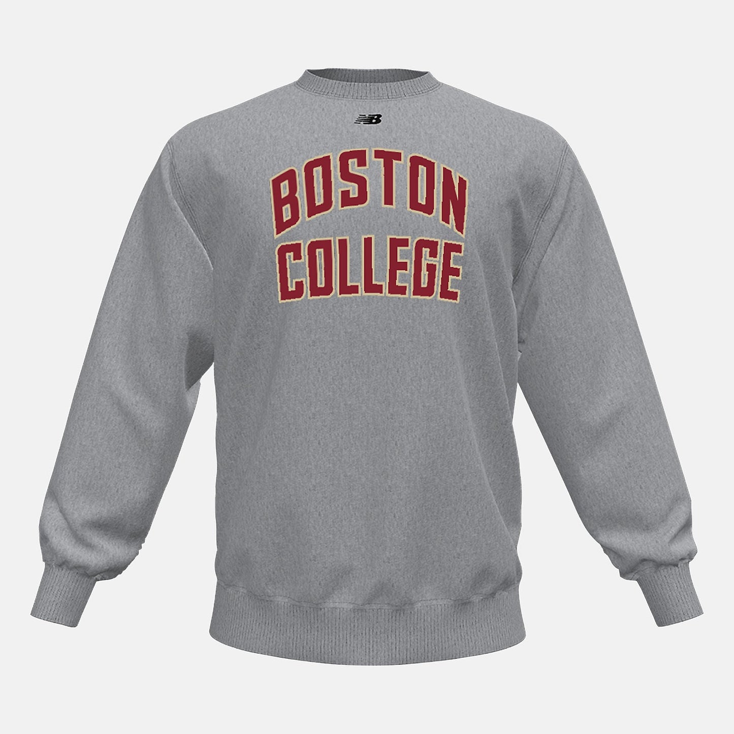 NB Crew Fleece(Boston College) | New Balance Clothing Med Heather Grey - Men
