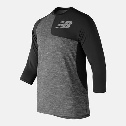 Asym 2.0 Left 3/4 Sleeve | New Balance Clothing Black - Men