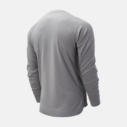 ASYM Baseball Henley | New Balance Clothing Athletic Grey - Men