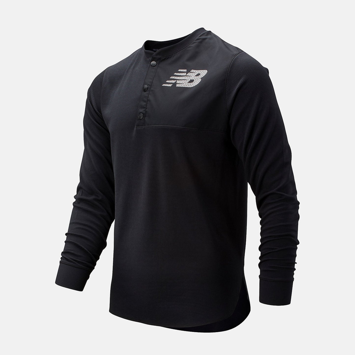 ASYM Baseball Henley | New Balance Clothing Black - Men