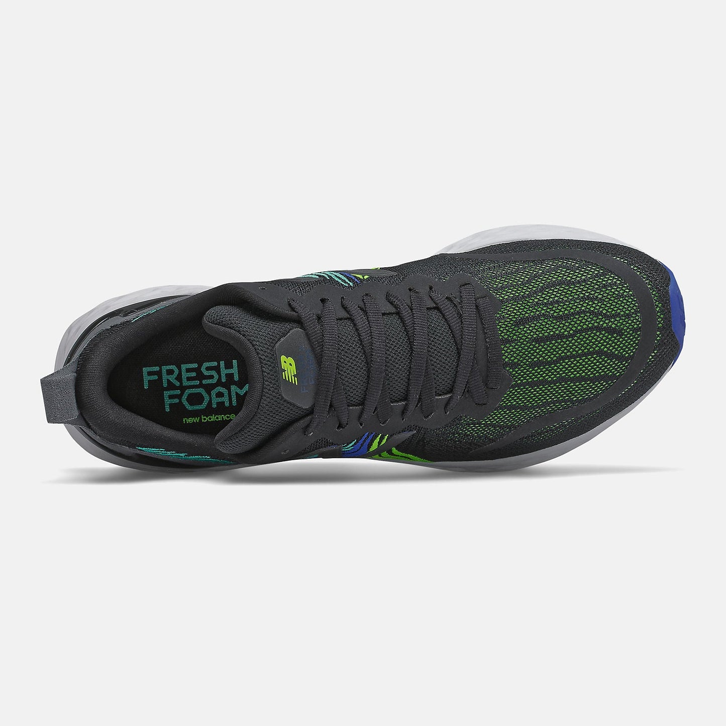 Fresh Foam Tempo | New Balance Shoes Black/Energy Lime and Cobalt Blue - Men