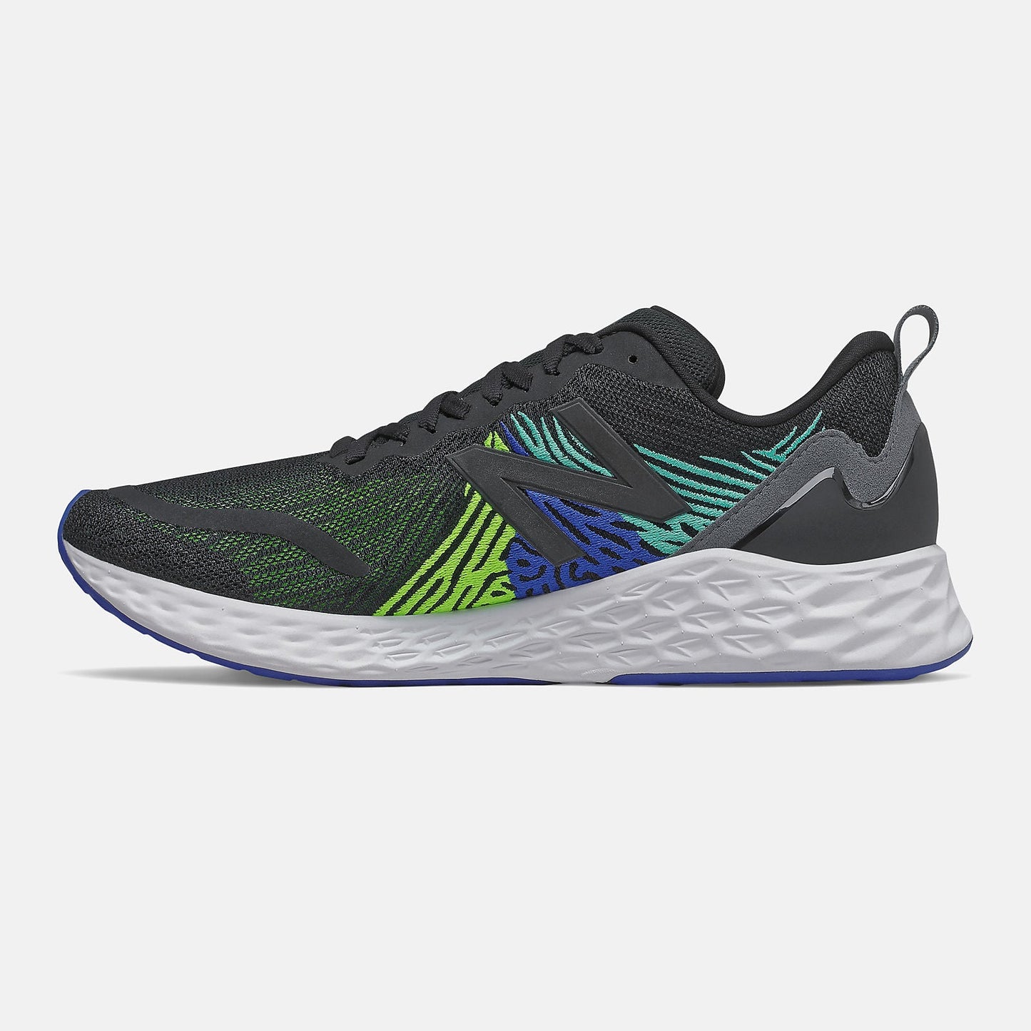 Fresh Foam Tempo | New Balance Shoes Black/Energy Lime and Cobalt Blue - Men