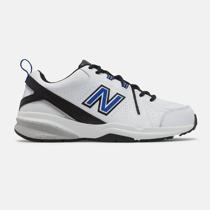 608v5 | New Balance Shoes White/Team Royal and Black - Men