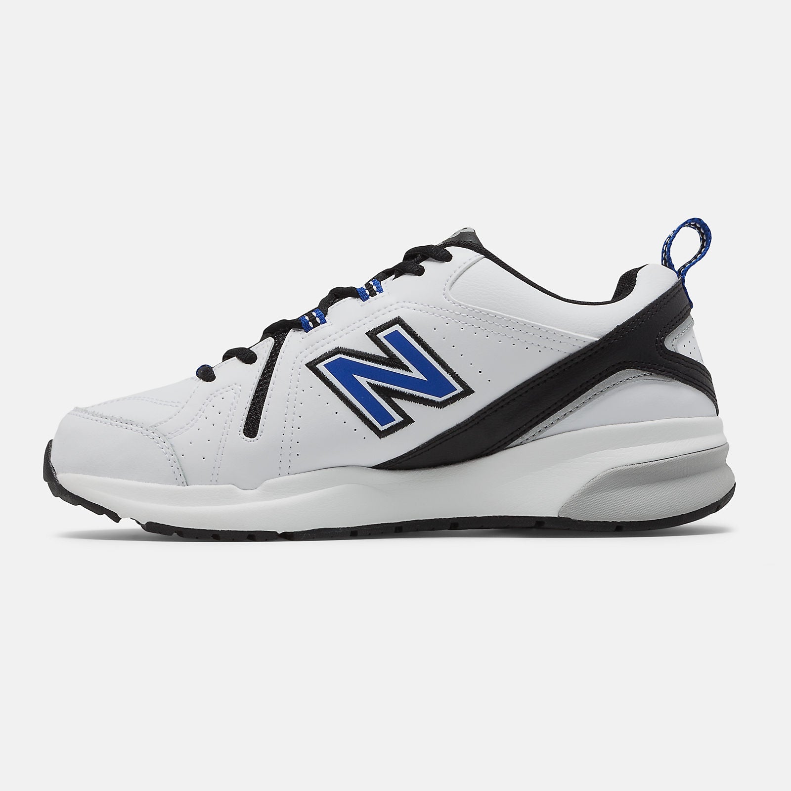 608v5 | New Balance Shoes White/Team Royal and Black - Men